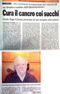 Cura il cancro con i succhi di frutta - la storia